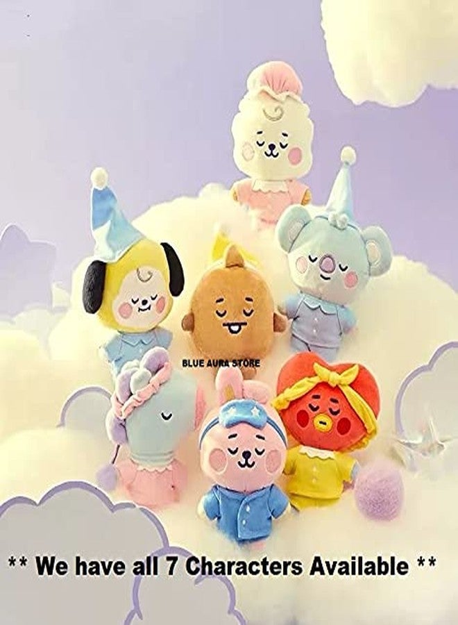 Blue Aura BTS Plush Toy RJ 20CM Goodnight Version BT21 Standing Stuffed Plush Toy Plushie (RJ Night) - Image 5